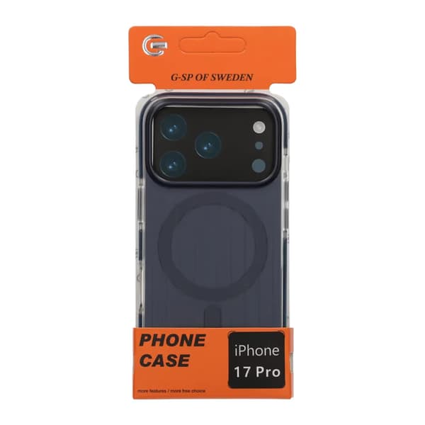 Corrugated Magsafe Mobile Case for iPhone 17 Pro - Dark Blue Dark Blue