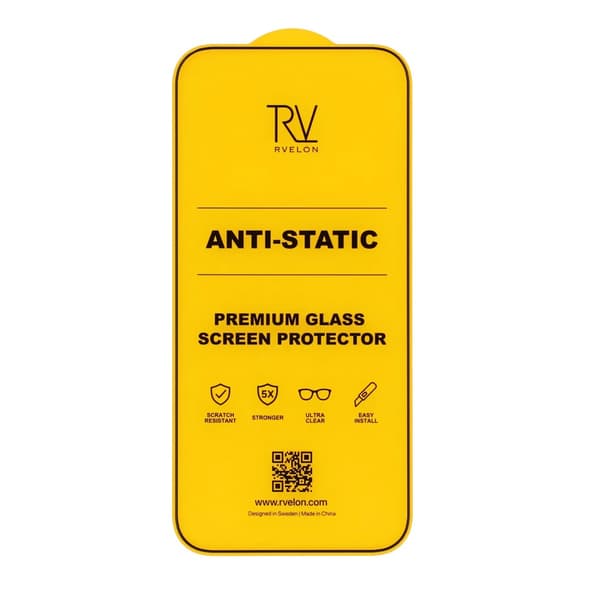 Rvelon Skärmskydd för iPhone 17 Pro Max - 2.5D Härdat Glas - Bulk