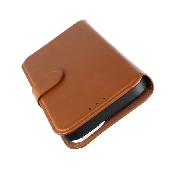 iPhone 15 Plus Wallet Case Magnet Rvelon - Brown Brun