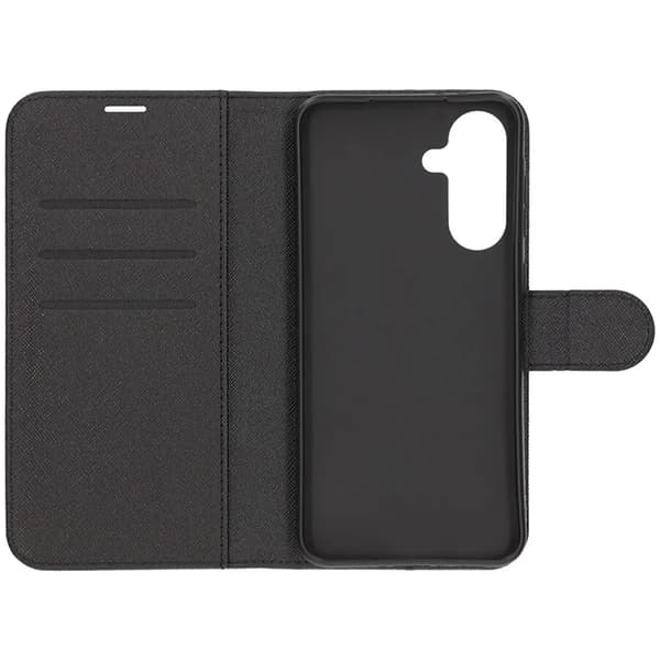 Flip Stand Leather Wallet Case For Samsung A36 Black Svart