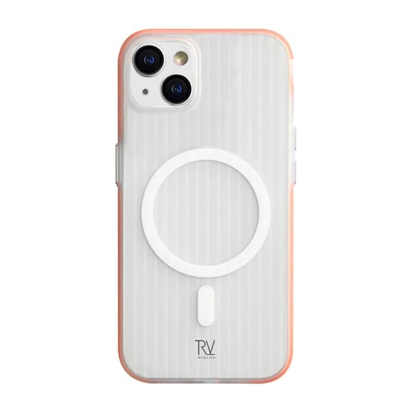 Rvelon Case Corrugated Magsafe for iPhone 13 and 14 - Orange Orange
