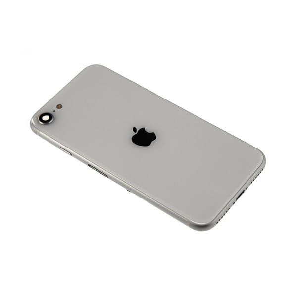 iPhone SE 2020 Baksida med Komplett Ram - Vit Vit