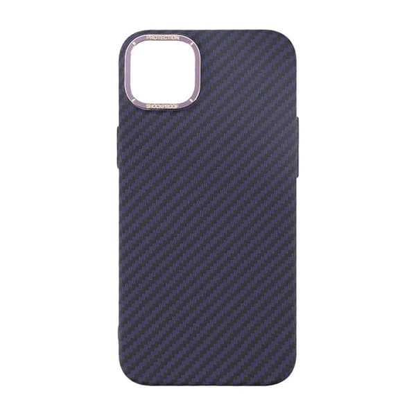 iPhone 15 Plus Carbon Fiber Phone Case - Purple Lila