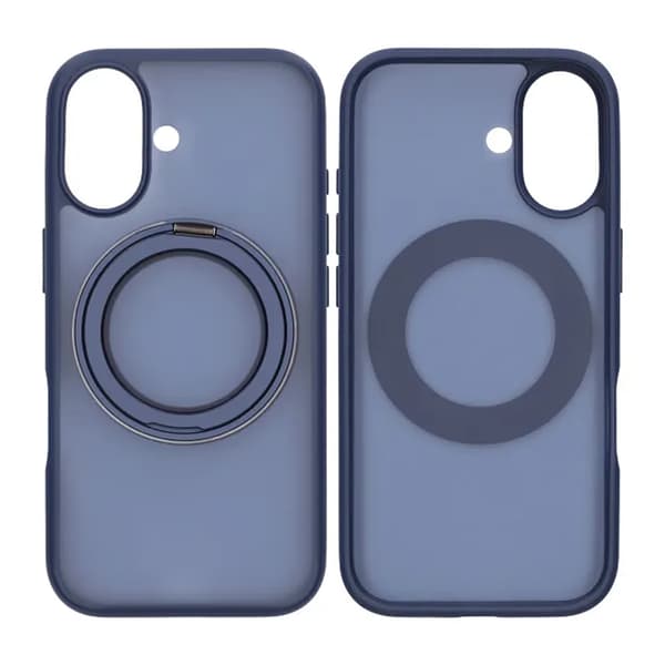 Mobile Case Rotating Magnet Stand for iPhone 17 - Blue Blå