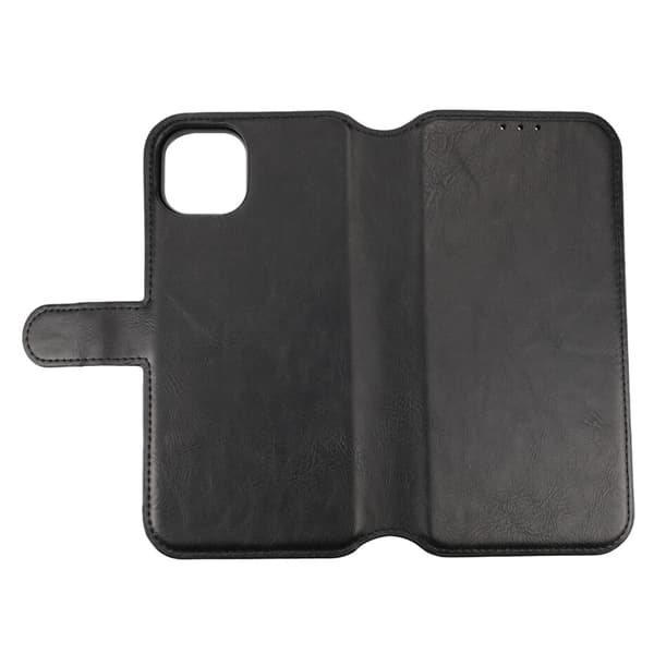 iPhone 15 Plus Wallet Case Magnet Rvelon - Black Svart