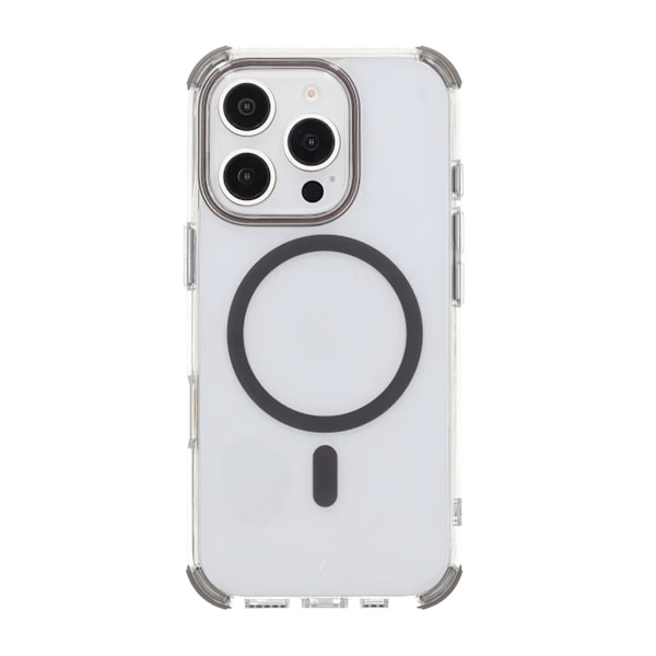 iPhone 16 Pro Rvelon Mobilskal Magnet med Kantskydd - Grå Grå
