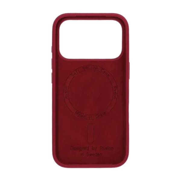 iPhone 17 Pro Case - Silicone With Magsafe With Magsafe Rvelon Red Röd