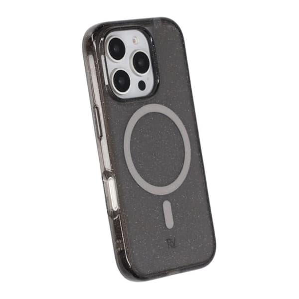iPhone 16 Pro Rvelon TPU Mobile Case with MagSafe - Glitter Black Glitter