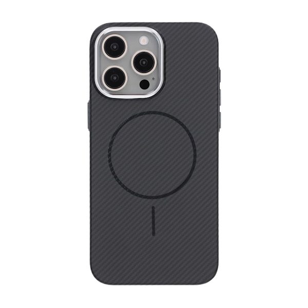 iPhone 15 Pro Max Carbon Case - Black Svart