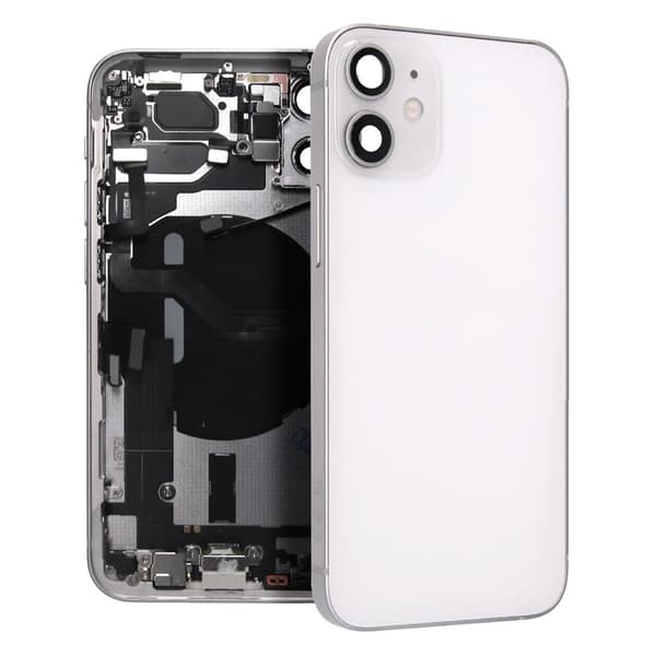 iPhone 12 Mini Baksida med Komplett Ram - Vit Vit