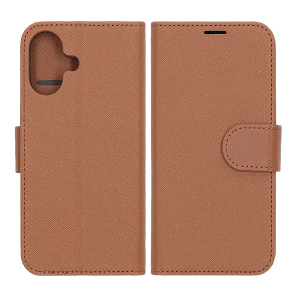 Plånboksfodral med stativ till iPhone 17 - Brun Brun