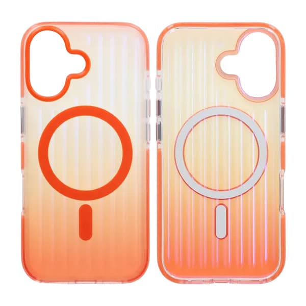 Mobilskal Korrugerad MagSafe för iPhone 17 - Orange Orange