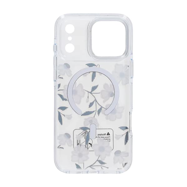 Case Magsafe for iPhone 17 Pro - Transparent flowers and twigs Transparent