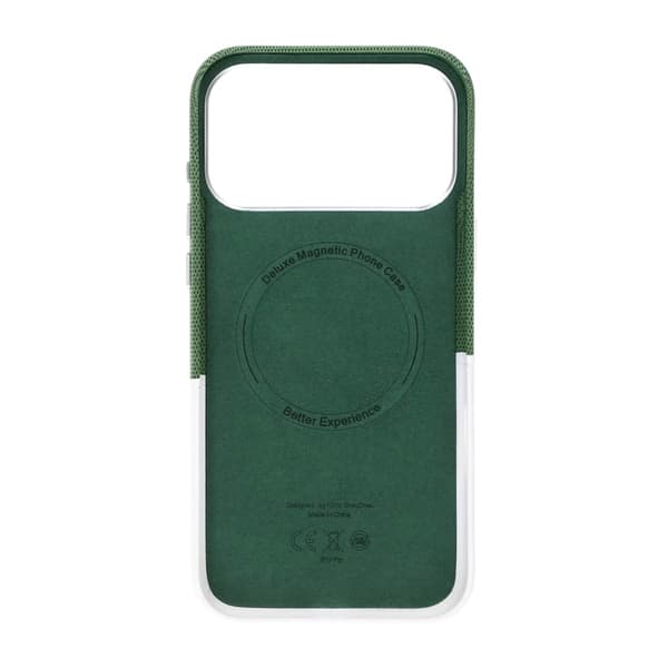 Dual-Tone Leather Card Holder Magnetic Phone Case For iPhone 17 Pro/18 Pro White Vit