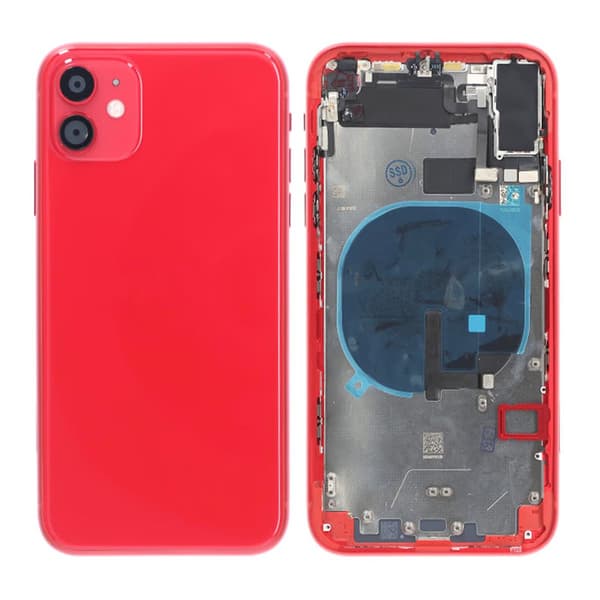 iPhone 11 Baksida med Komplett Ram Premium - Röd Röd