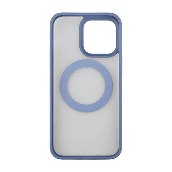 iPhone 15 Pro Max Cover with MagSafe Stand Rvelon - Blue Blå