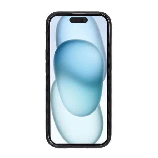 iPhone 15 Rvelon Case Rotating Magnet Stand - Black Svart