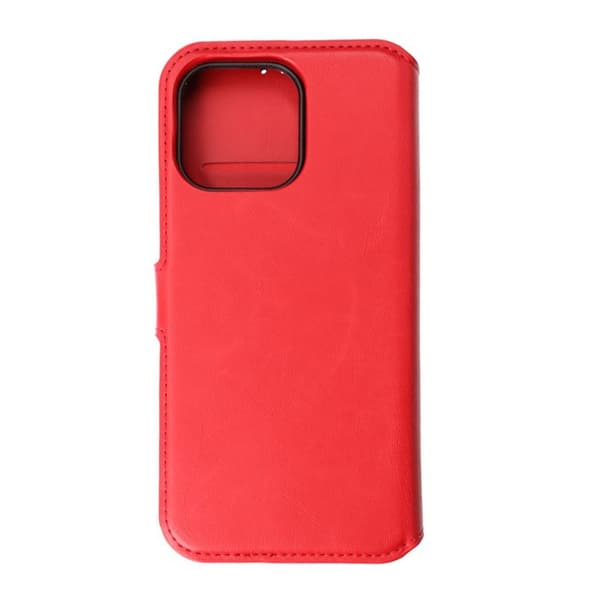 iPhone 15 Pro Max Wallet Case Magnet Rvelon - Red Röd