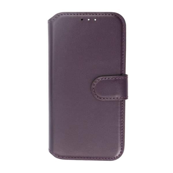 iPhone 15 Pro Plånboksfodral Läder Rvelon - Lila Lila