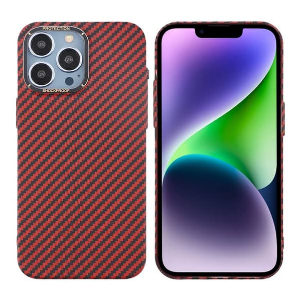 Carbon Fiber Case iPhone 14 Pro - Red