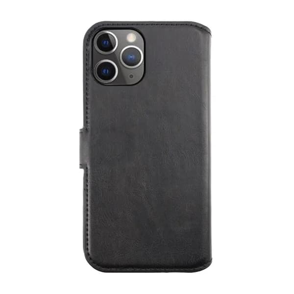 RV Flip Stand TPU Leather Case Black For iPhone 12/12 Pro Svart