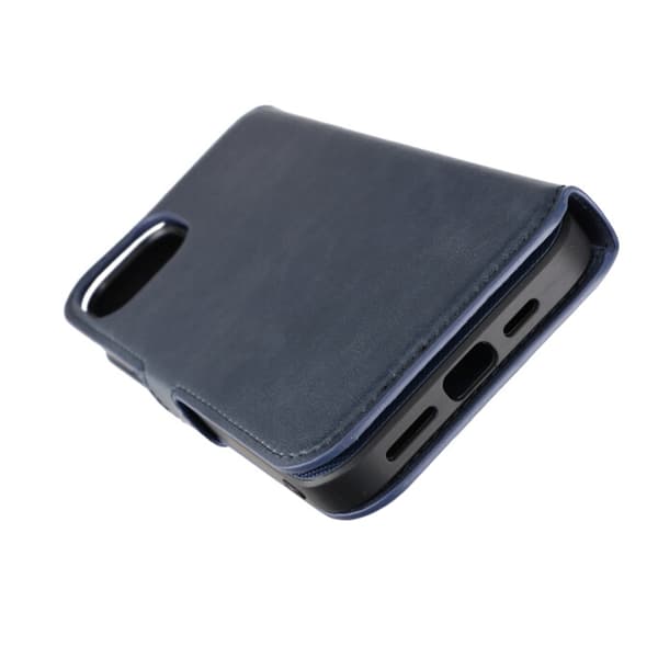 iPhone 15 Plus Plånboksfodral Magnet Rvelon - Blå Blå