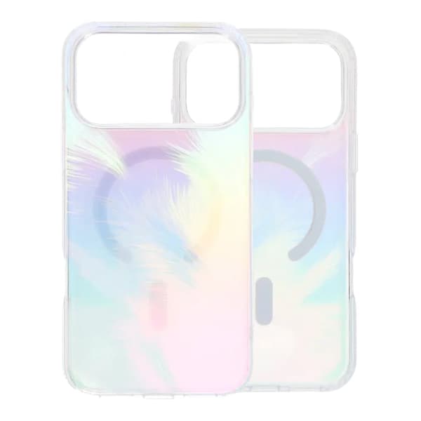 TPU skal med Magsafe till iPhone 17 Pro Max - Iriserande Multicolour