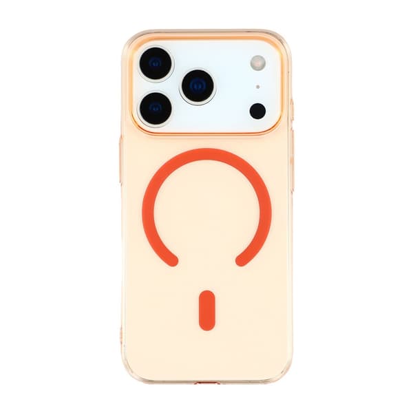 Ultra-thin PC Magnetic Case For iPhone 17 Pro Max Orange Orange