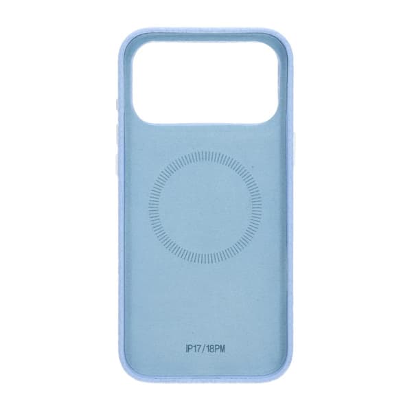 Crystal Grain Full Wrap Magnetic PU Leather Case For iPhone 17 Pro Max/18 Pro Max Blue