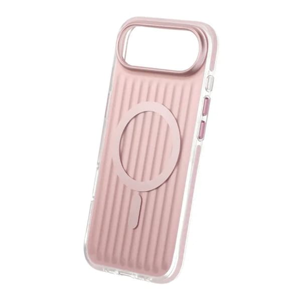 Mobilskal Korrugerad Magsafe för iPhone Air - Rosa Rosa