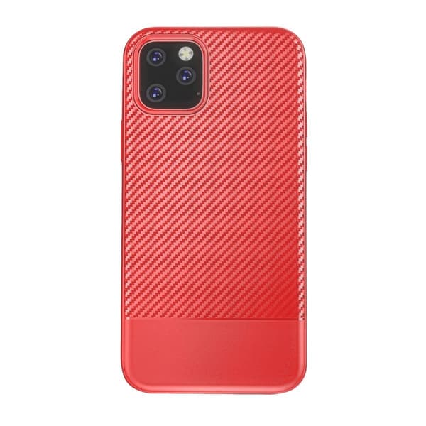 Mobilskal Kolfiberfilm iPhone 11 Pro Max - Röd Röd