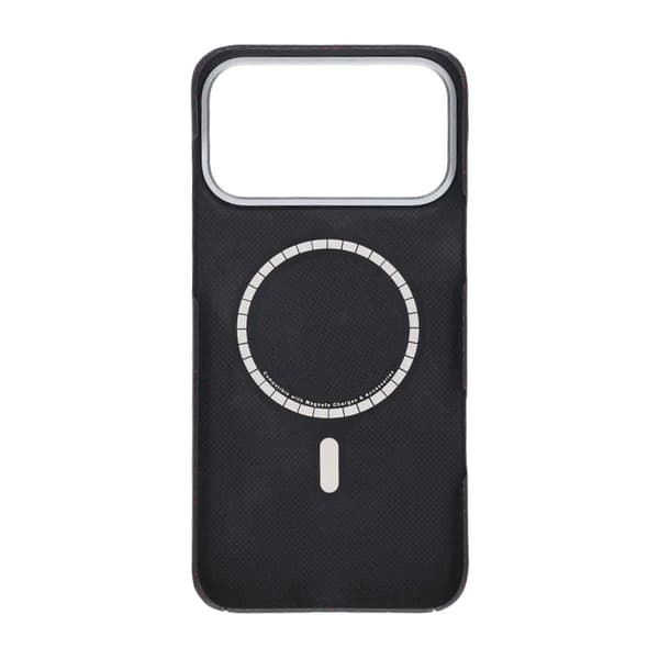 Kevlar Woven Magnetic Case - iPhone 17 Pro Max Black Check Svart