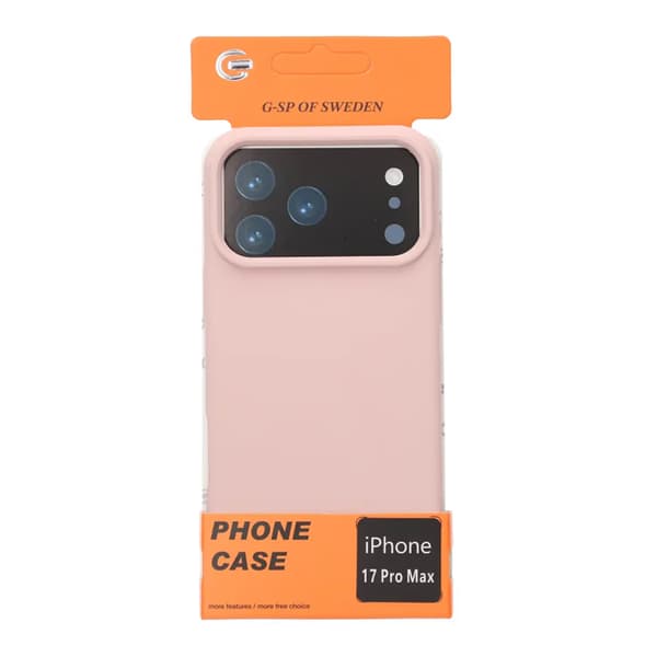 Mobilskal Mjukt Silikon för iPhone 17 Pro Max - Sandrosa Sand Rosa