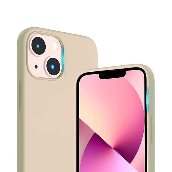 iPhone 14 Plus Silicone Case Rvelon - Beige Beige