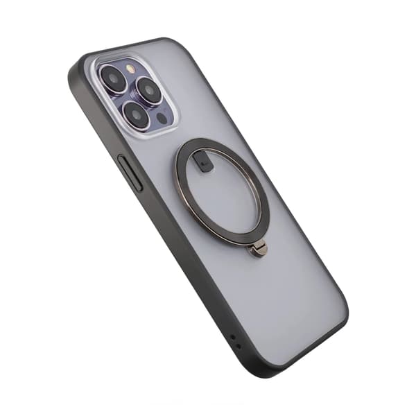 iPhone 14 Pro Case with MagSafe Stand Rvelon - Black Svart