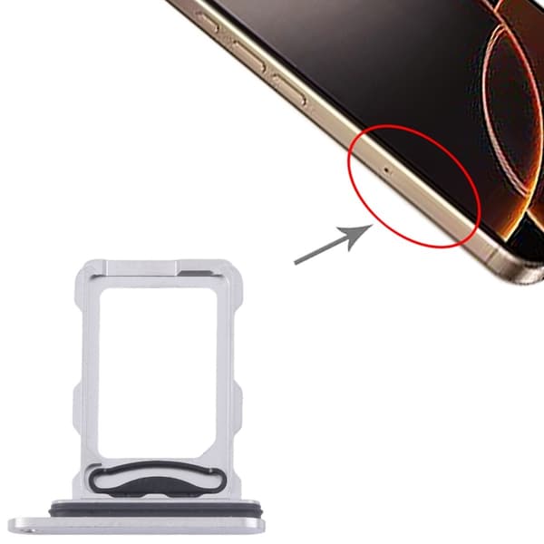 iPhone 16 Pro/16 Pro Max Simkortshållare - Vit Vit