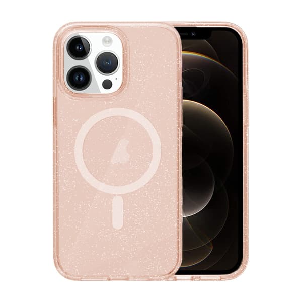 iPhone 12/12 Pro Mobilskal Glitter Magsafe - Guld Glitter