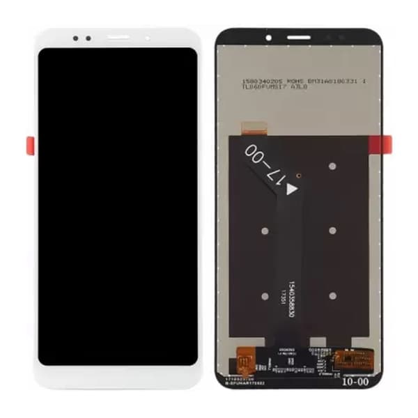 Xiaomi Redmi 5 Plus Skärm med LCD Display - Vit Vit