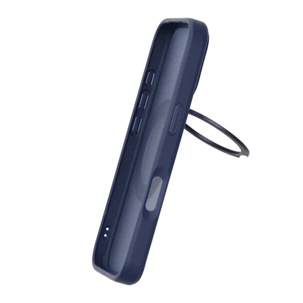 Matte Case 360 rotating bracket Mobile Phone Case For iPhone 17 Blue Blå