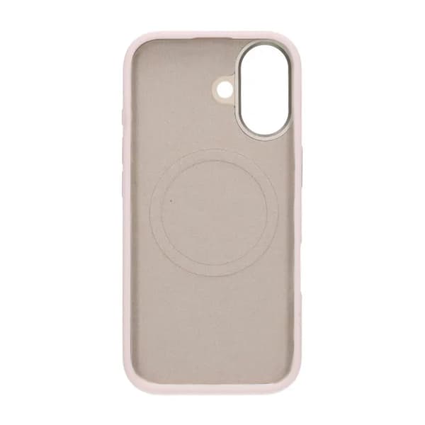 Silicone Mobile Case with Camera Metal Frame for iPhone 17 - Pink Rosa