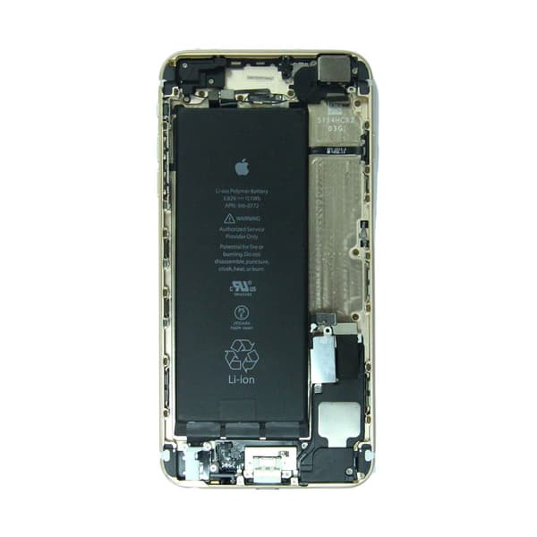 iPhone 6 Plus Baksida med Komplett Ram med Kamera och Batteri... Guld
