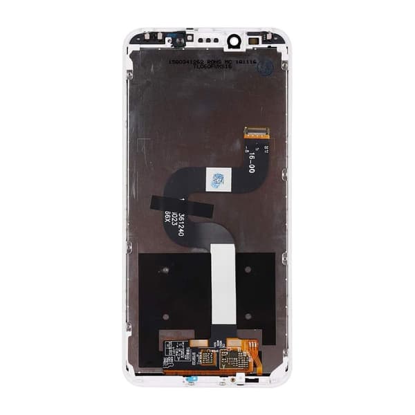 Xiaomi Mi A2 Skärm med LCD Display - Vit Vit