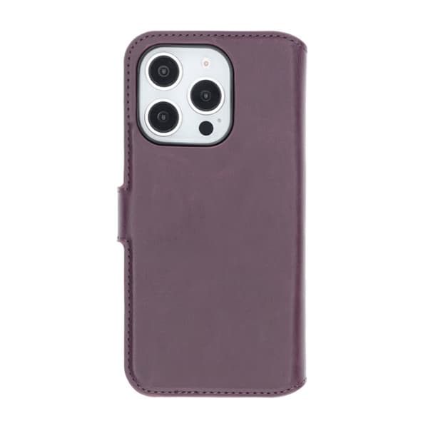 RV Magnetic Wallet Case iPhone 16 Pro Dark Cherry Lila