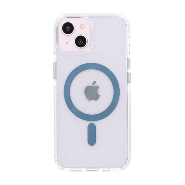 Mobile Case Magnet Double Protection for iPhone 13 and 14 - Blue Blå