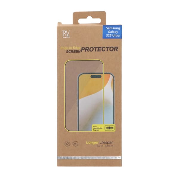 Samsung Galaxy S25 Ultra - 0.18mm high aluminum silk Tempered screen unlocking Protector RV Packing instlation frame