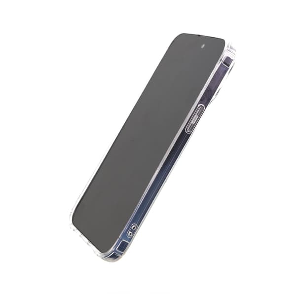 iPhone 14 Pro Max Shockproof Case with Card Holder - Transparent Transparent