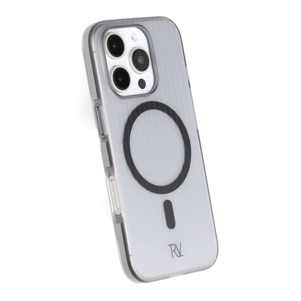 Rvelon Anti-slip corrugated magnetic protective case For iPhone 16 Pro Max Gray Grå