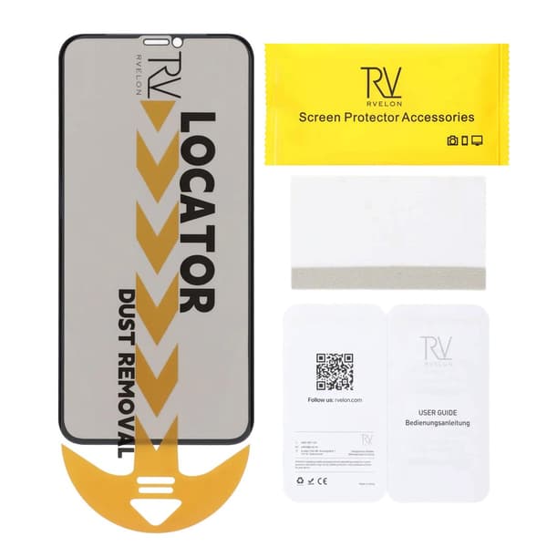 Screen Protector iPhone X/XS/11 Pro - Privacy Full Cover Tempered Glass RV no frame 20 pcs bulk