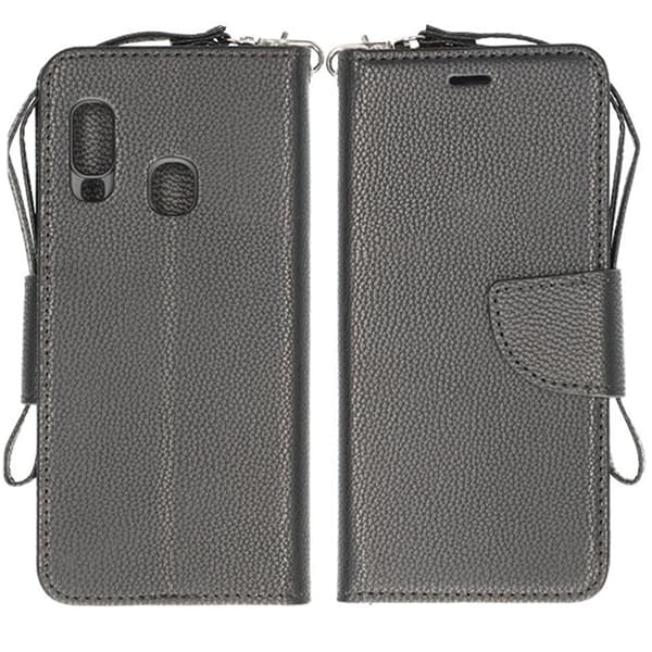 Samsung Galaxy A40 Plånboksfodral med Stativ - Svart Svart