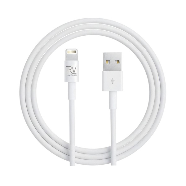 Rvelon USB-A till Lightning Kabel 2m Vit